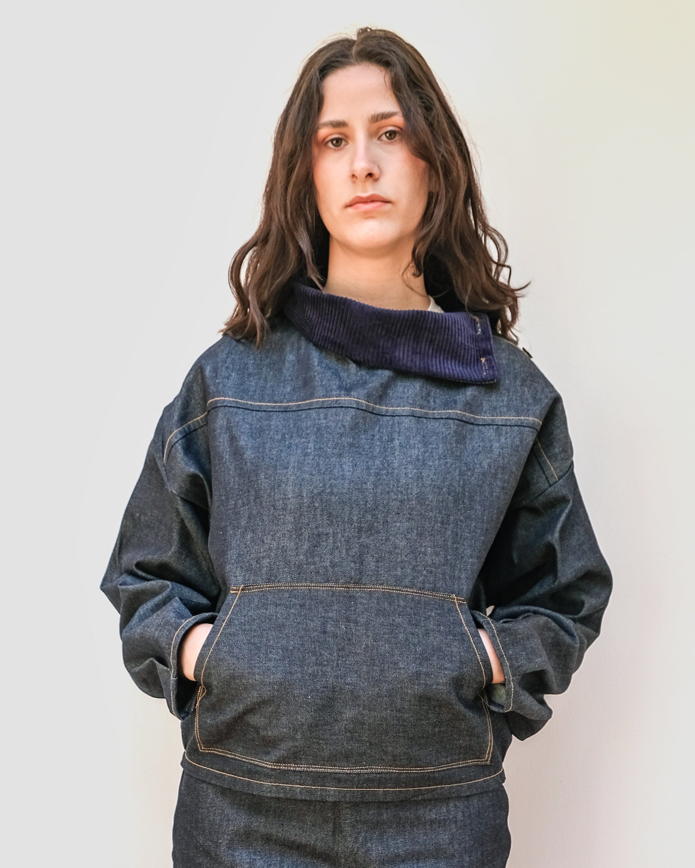 ALTHAÉE - Sweat ballon en jeans