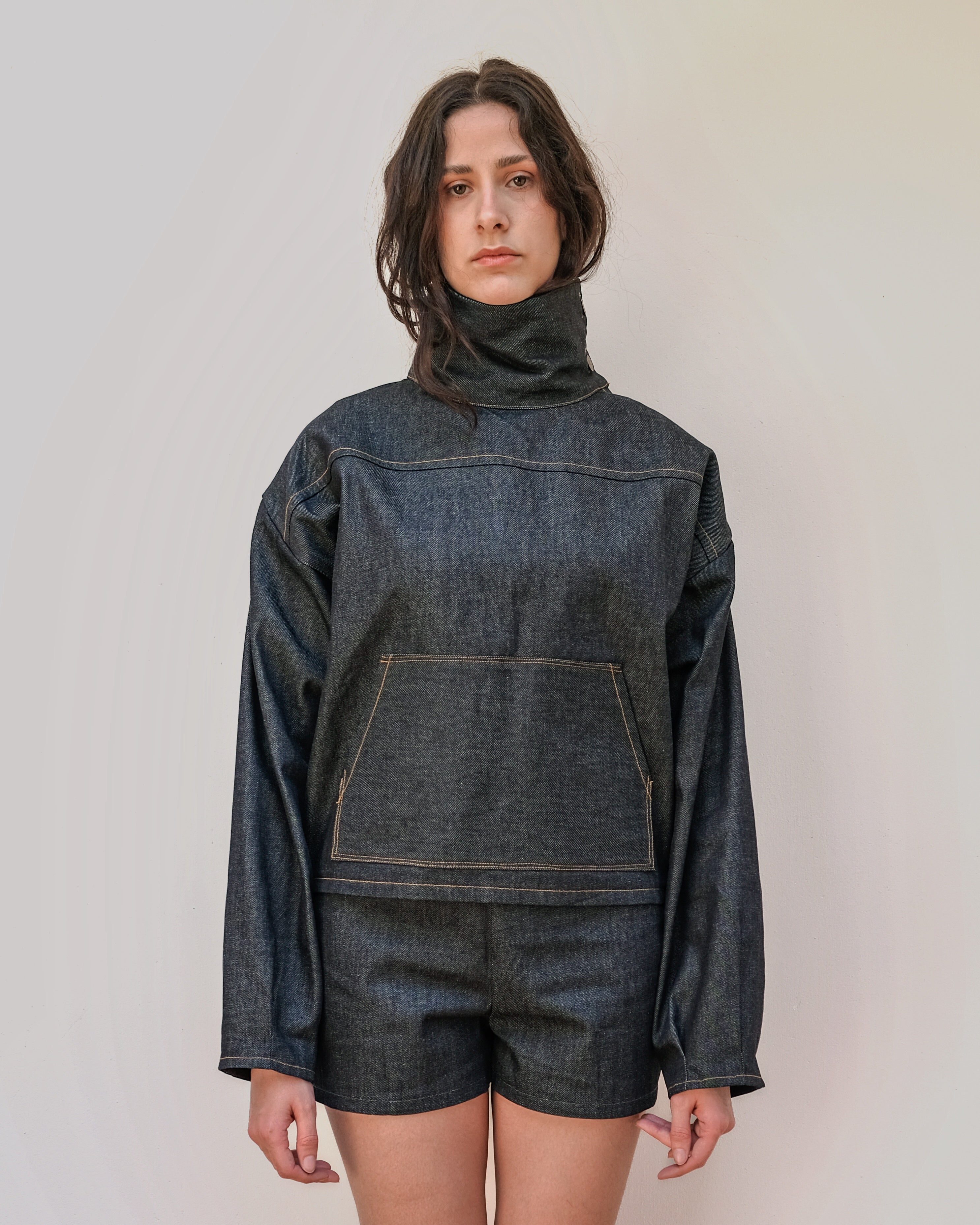 ALTHAÉE - Sweat ballon en jeans