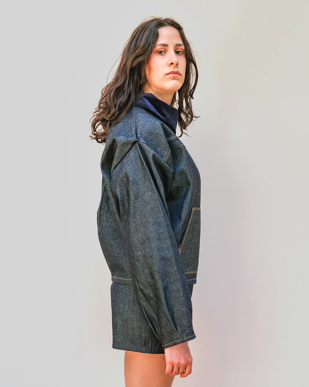 ALTHAÉE - Sweat ballon en jeans