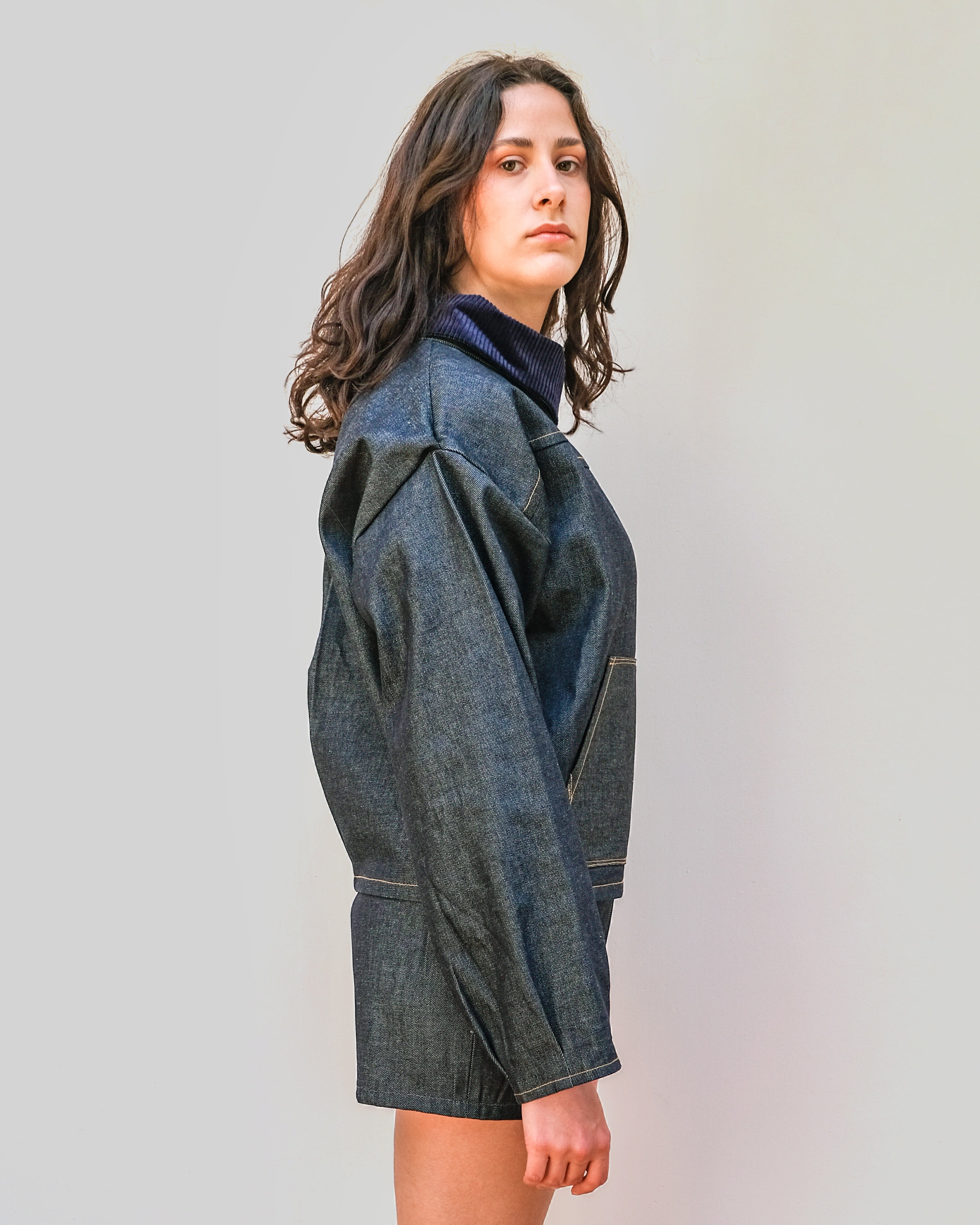ALTHAÉE - Sweat ballon en jeans