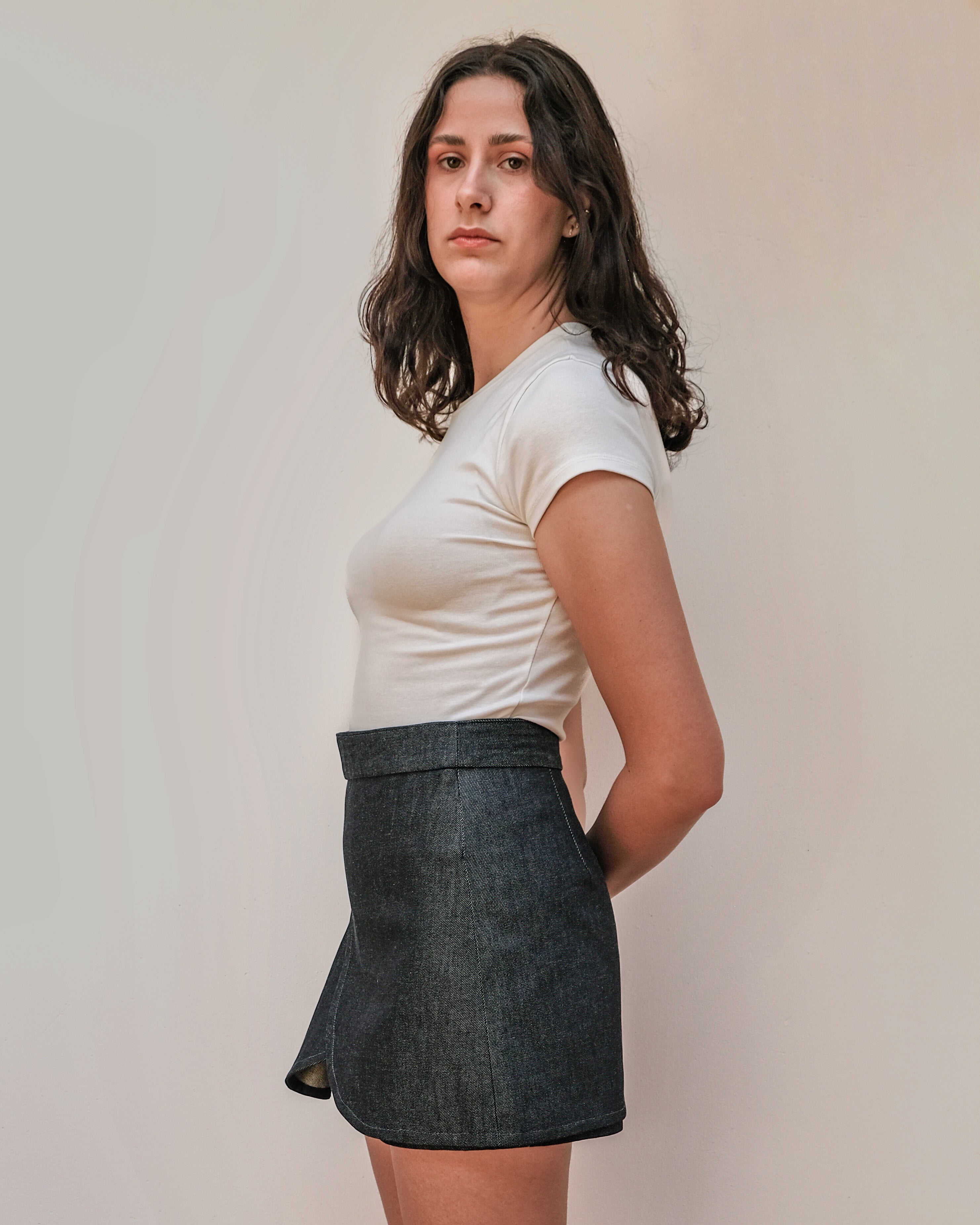 MACARIA - Jupe-short en jeans