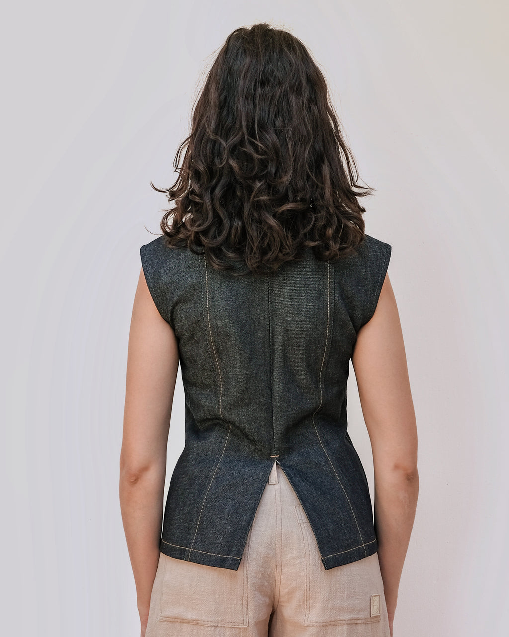 ITYS - Top cintré en jeans