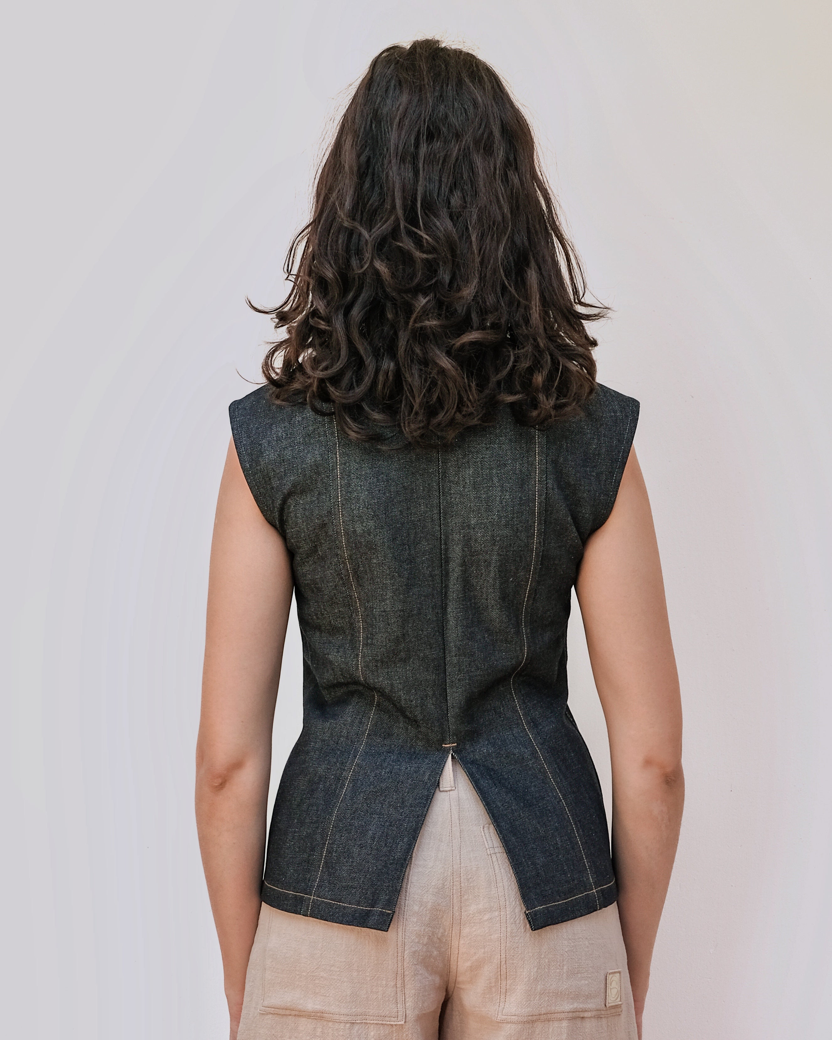 ITYS - Top cintré en jeans