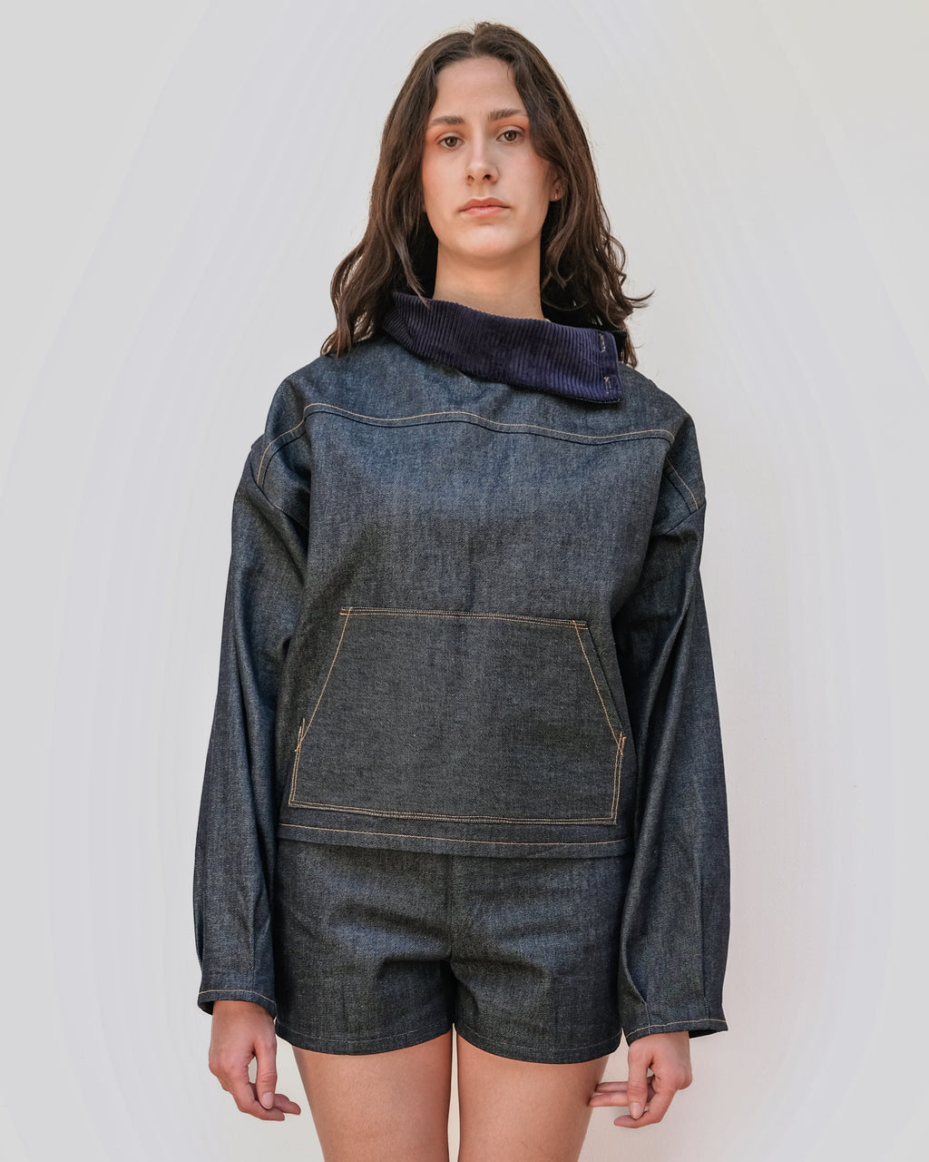 ALTHAÉE - Sweat ballon en jeans